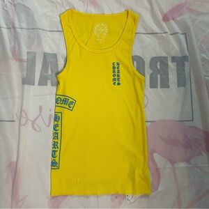 Chrome Hearts T Bar Logo Ribbed Tank Top